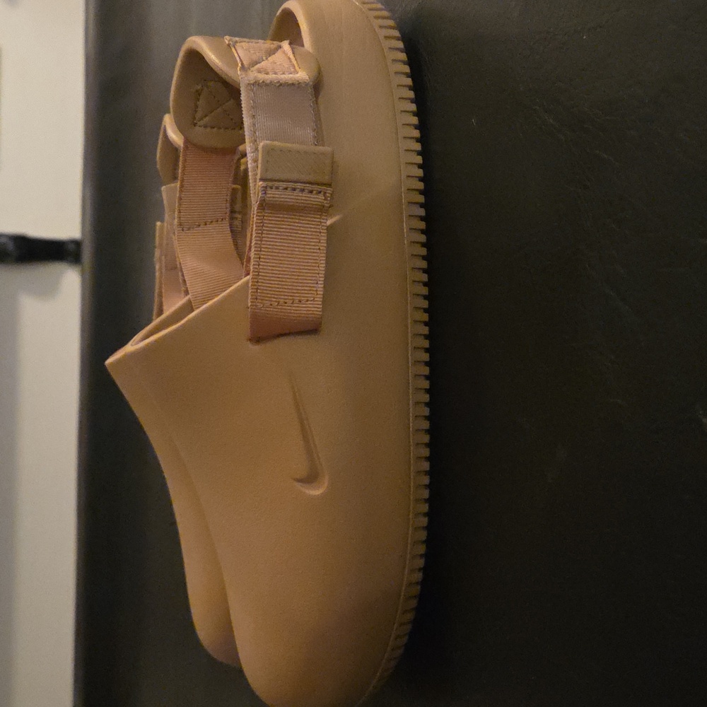 Nike Beige Slip-On Clogs